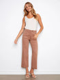 Charlie B Women's Wide Leg Twill Patch Pocket Pants - A&M Clothing & Shoes Westlock