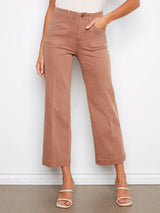 Charlie B Women's Wide Leg Twill Patch Pocket Pants - A&M Clothing & Shoes Westlock