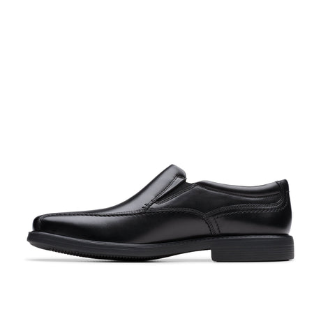 Clarks Men's Dresslite Step Black Leather Dress Shoes Wide - Black