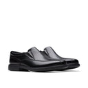 Clarks Men's Dresslite Step Black Leather Dress Shoes Wide - Black