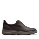 Clarks Men's Mullan Step Leather Shoes - Dark Brown