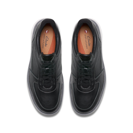 Clarks Men's Un Briley Tie Black Shoes - Black