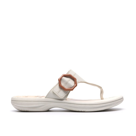 Clarks Women's Breeze Cove Off White Sandals - Off White