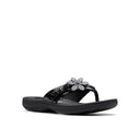 Clarks Women's Breeze Opal Black Pat Sandals - Black