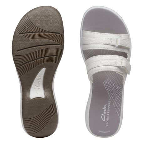 Clarks Women's Breeze Piper Sandals - White
