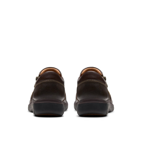 Clarks Women's Certina Pure Leather Shoe Wide - Dark Brown