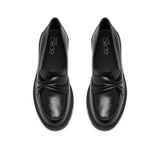 Clarks Women's Code L Edge Black Leather Loafers - Black