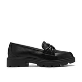 Clarks Women's Code L Edge Black Leather Loafers - Black