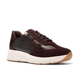 Clarks Women's Code R Run Dark Brown Combi Sneakers - Dark Brown