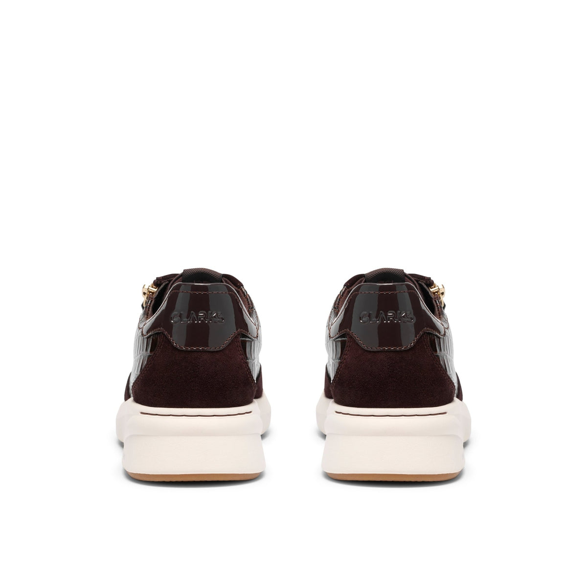 Clarks Women's Code R Run Dark Brown Combi Sneakers - Dark Brown
