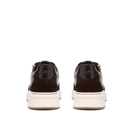Clarks Women's Code R Run Dark Brown Combi Sneakers - Dark Brown