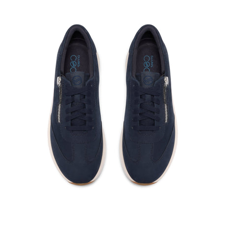 Clarks Women's Code R Run Navy Nubuck Sneakers - Navy