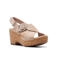 Clarks Women's Giselle Dove Sandals - A&M Clothing & Shoes - Westlock