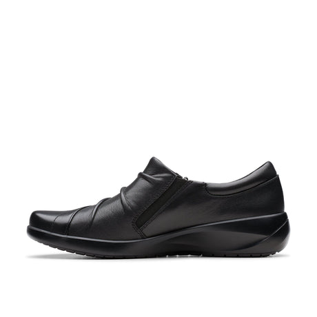 Clarks Women's Kaetlyn Mila Black Leather Shoes Wide - Black