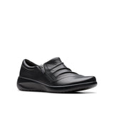 Clarks Women's Kaetlyn Mila Black Leather Shoes - A&M Clothing & Shoes - Westlock