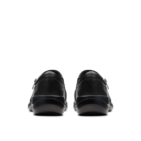 Clarks Women's Kaetlyn Mila Black Leather Shoes Wide - Black
