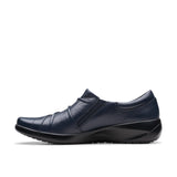 Clarks Women's Kaetlyn Mila Navy Leather Shoes - A&M Clothing & Shoes - Westlock