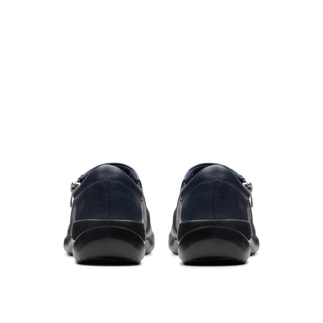 Clarks Women's Kaetlyn Mila Navy Leather Shoes - Navy