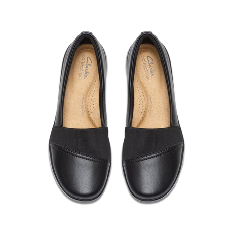 Clarks Women's Kaetlyn Rhea Black Leather Shoes - Black