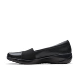 Clarks Women's Kaetlyn Rhea Black Leather Shoes - A&M Clothing & Shoes - Westlock