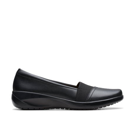 Clarks Women's Kaetlyn Rhea Black Leather Shoes - Black