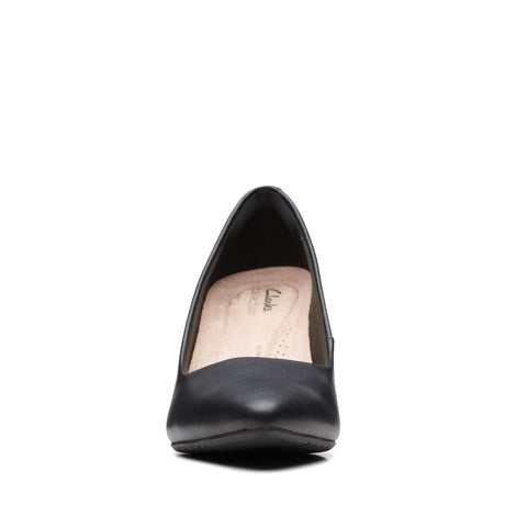 Clarks Women's Kataleyna Gem Black Leather Dress Shoes - Black
