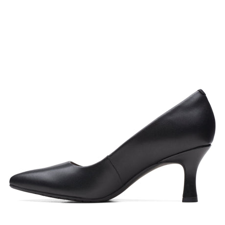 Clarks Women's Kataleyna Gem Black Leather Dress Shoes - Black