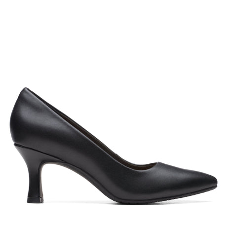 Clarks Women's Kataleyna Gem Black Leather Dress Shoes - Black