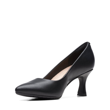 Clarks Women's Kataleyna Gem Black Leather Dress Shoes - Black