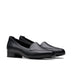 Clarks Women's Krystine Lily Black Leather Loafers Wide - Black