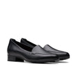 Clarks Women's Krystine Lily Black Leather Loafers Wide - Black