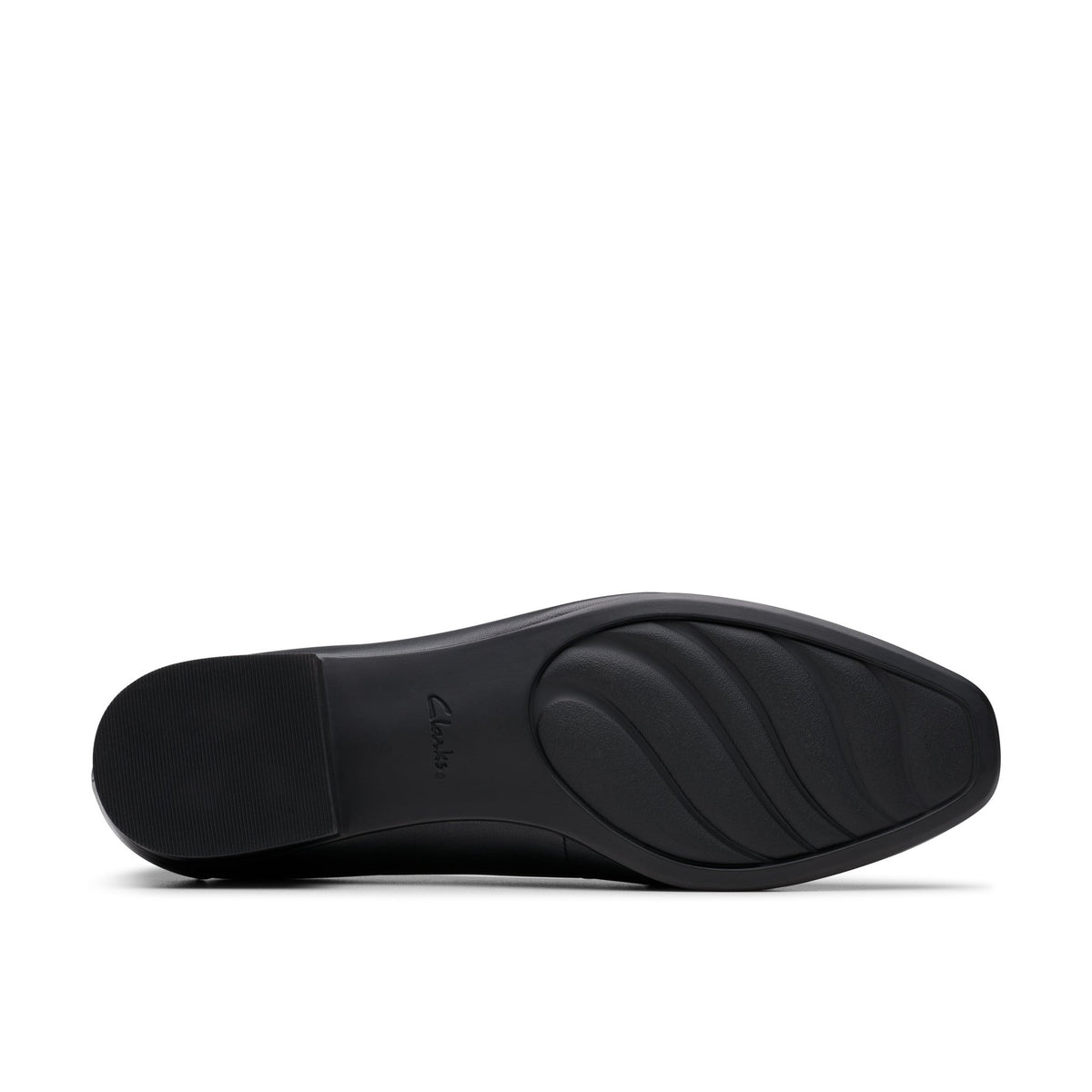 Clarks Women's Krystine Lily Black Leather Loafers Wide - Black