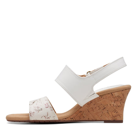 Clarks Women's Kyarra Faye Sandals - White