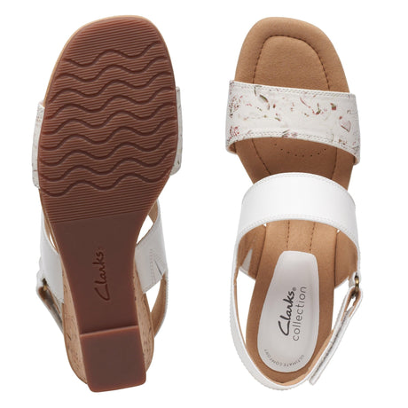 Clarks Women's Kyarra Faye Sandals - White