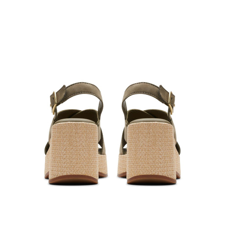 Clarks Women's Manon Wish Wedge Sandals - Olive