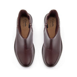 Clarks Women's Maye Kaylie Merlot Leather Boots - Merlot