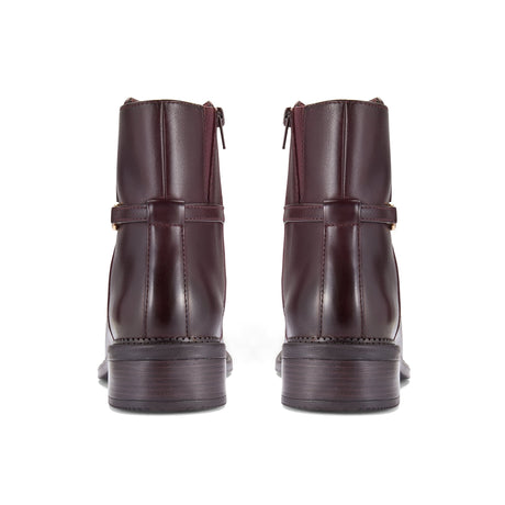 Clarks Women's Maye Kaylie Merlot Leather Boots - Merlot