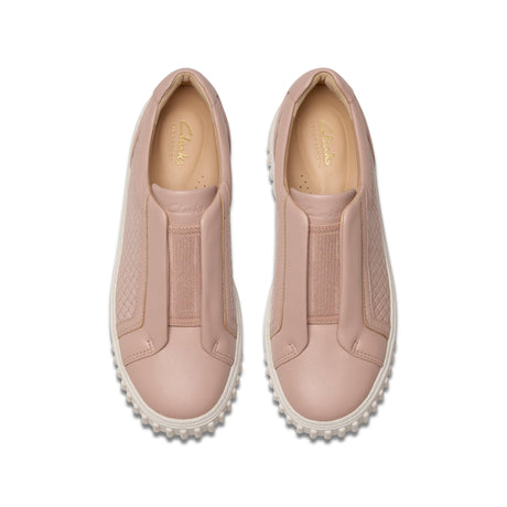 Clarks Women's Mayhill Bay Light Pink Leather Shoes - Pink
