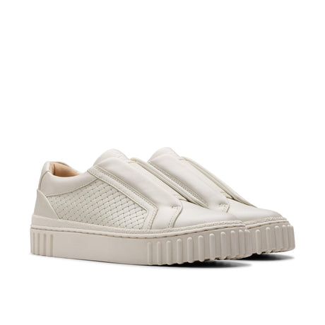 Clarks Women's Mayhill Bay Off White Leather Shoes - Off White