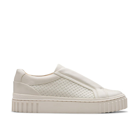 Clarks Women's Mayhill Bay Off White Leather Shoes - Off White
