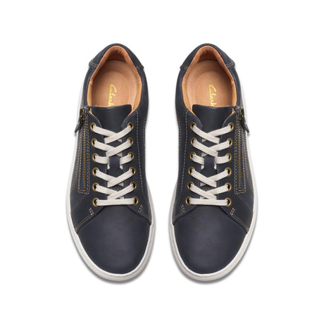 Clarks Women's Nalle Lace Navy Nubuck Shoes - Navy