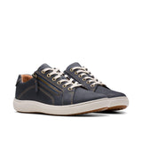 Clarks Women's Nalle Lace Navy Nubuck Shoes - A&M Clothing & Shoes