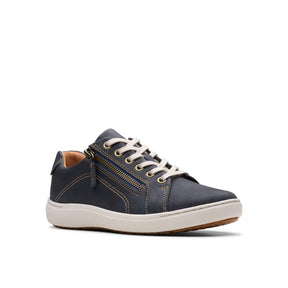 Clarks Women's Nalle Lace Navy Nubuck Shoes - Navy