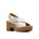 Clarks Women's Nerisa West White Leather Sandals - White