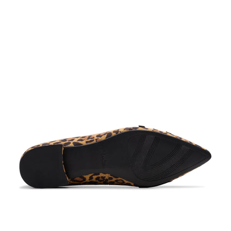 Clarks Women's Sensa15 Strap Leopard Suede Shoes - Leopard