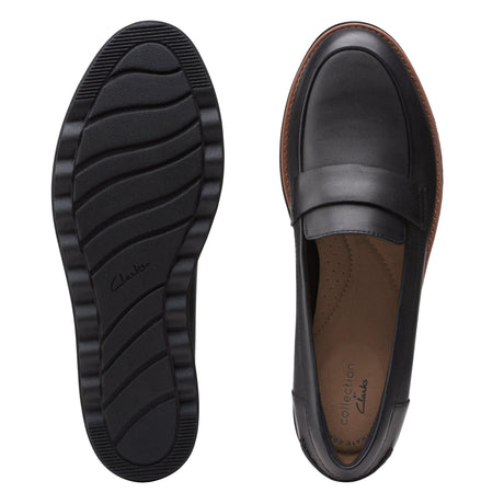 Clarks Women's Sharon Gracie Shoes Wide - Black