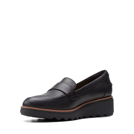 Clarks Women's Sharon Gracie Shoes Wide - Black