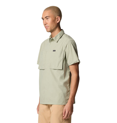 Columbia Men's Black Mesa Utility SS Shirt - Safari