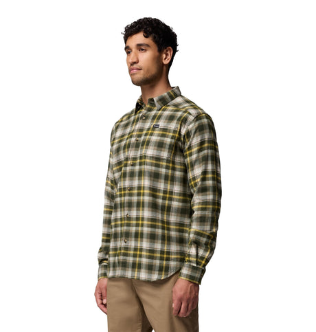 Columbia Men's Cornell Woods Flannel LS Shirt - Greenscape