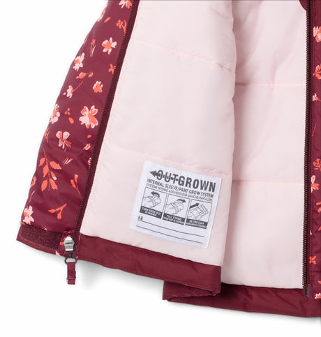 Columbia Toddler Girls Horizon Ride IV Print Jacket - Rich Wine